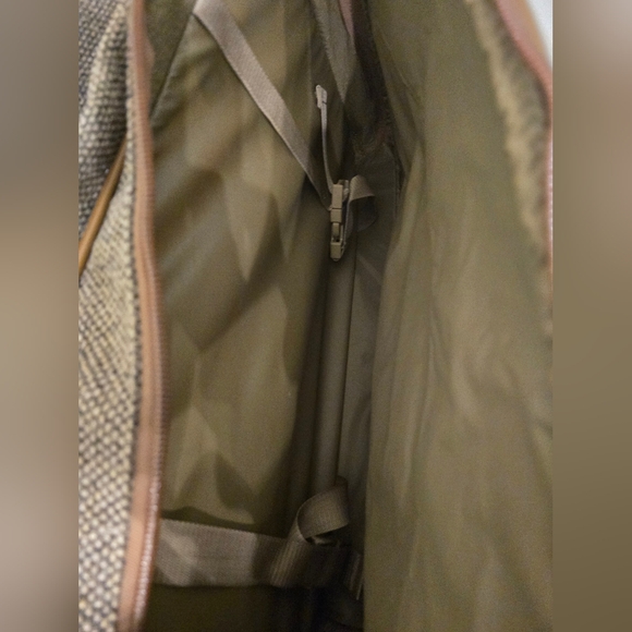 Vintage Hartmann Luggage Tweed And Leather 3 Compartment Carry-on Bag In EUC - Picture 5 of 11